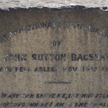 BAGSHAW John Sutton -1914