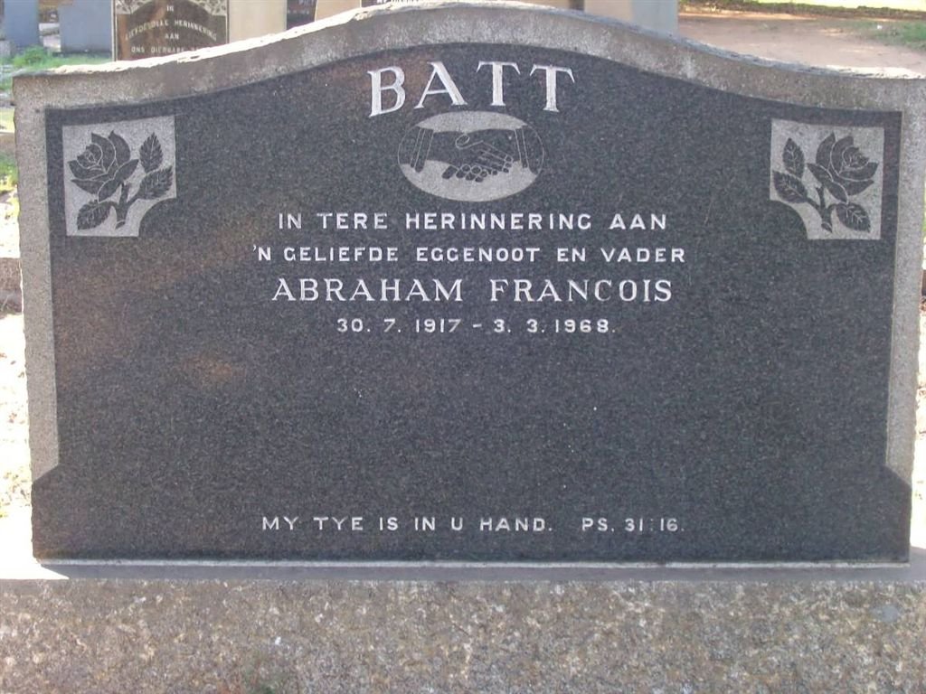 BATT Abraham Francois 1917-1968