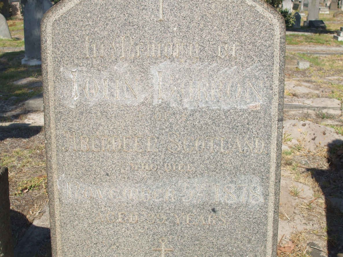 BARRON John  ?-1878