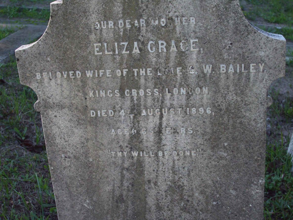 BAILEY Eliza Grace -1896 