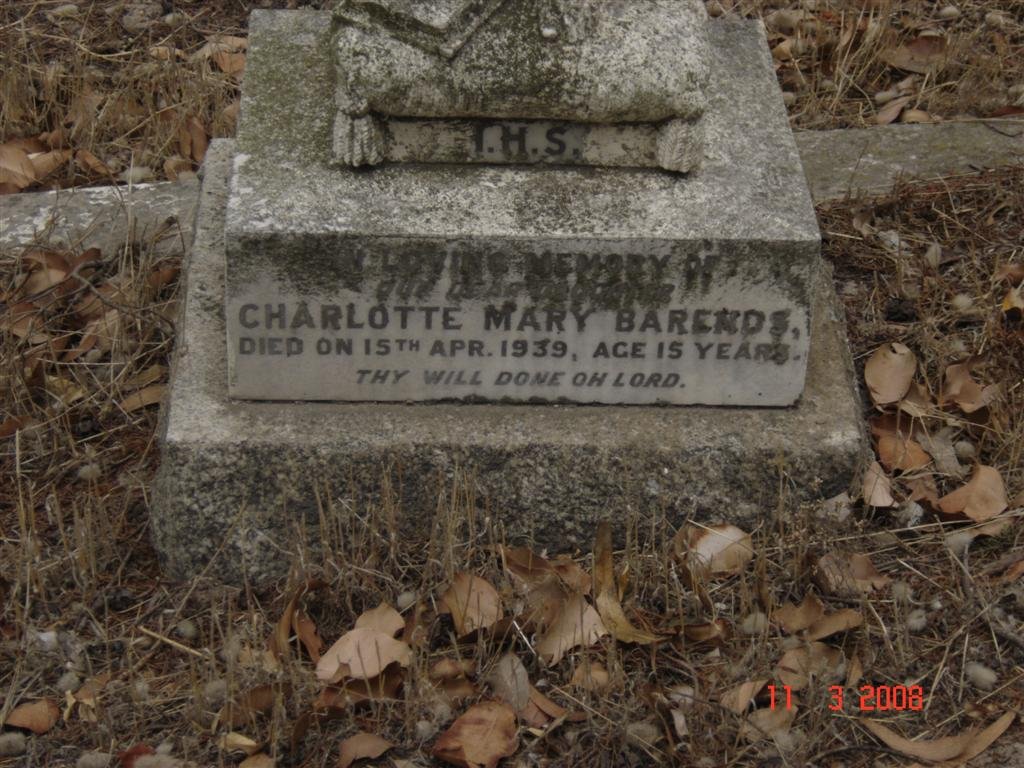 BARENDS Charlotte Mary -1939