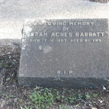 BARRATT Sarah Agnes -1957