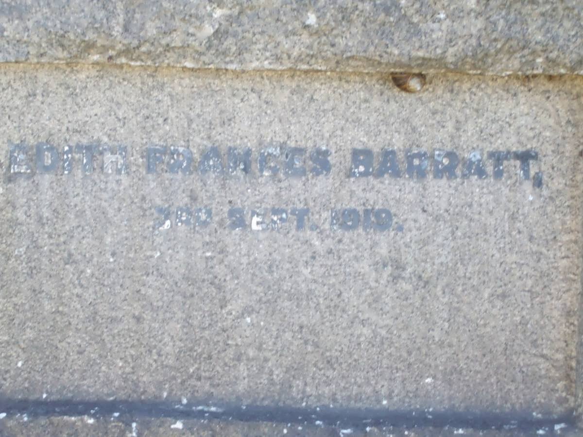 BARRATT Edith Frances -1919