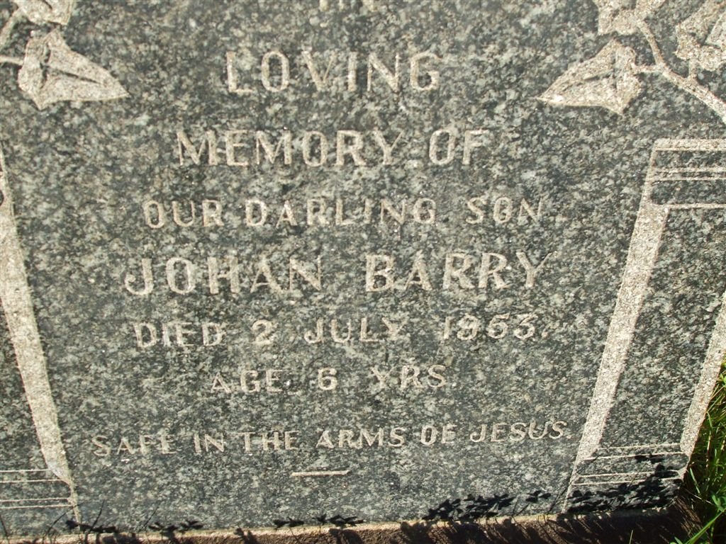 BARRY Johan -1953
