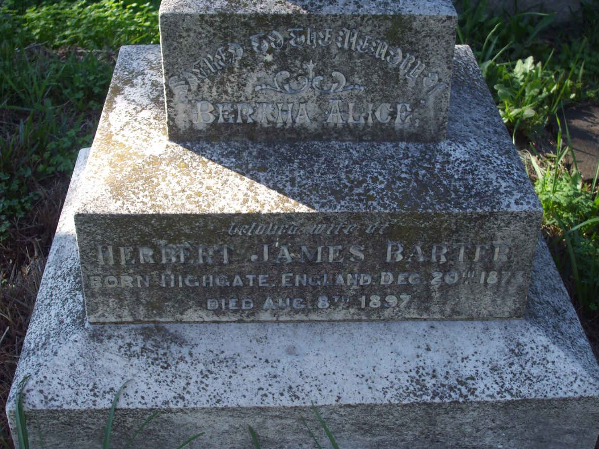 BARTER Bertha Alice 1873-1897