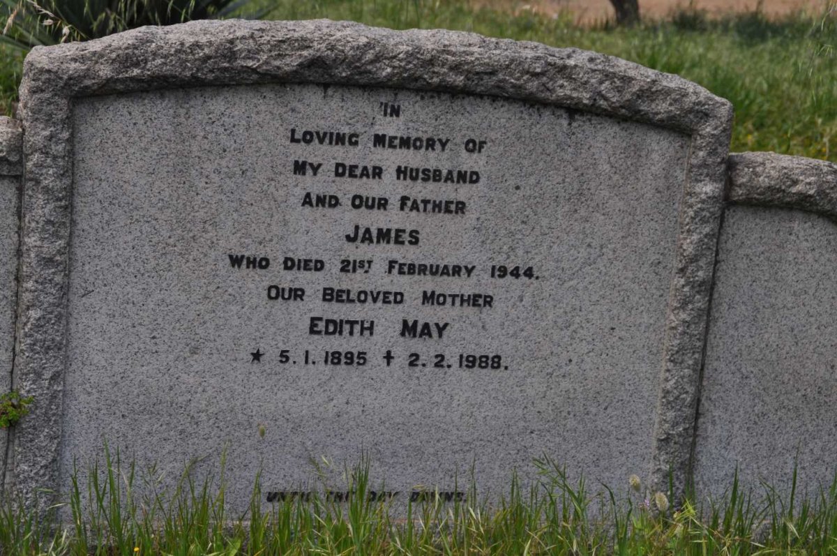 BAILEY James -1944 &amp; Edith May 1895-1988