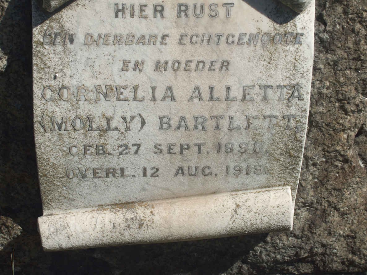 BARTLETT Cornelia Alletta 1898-1919