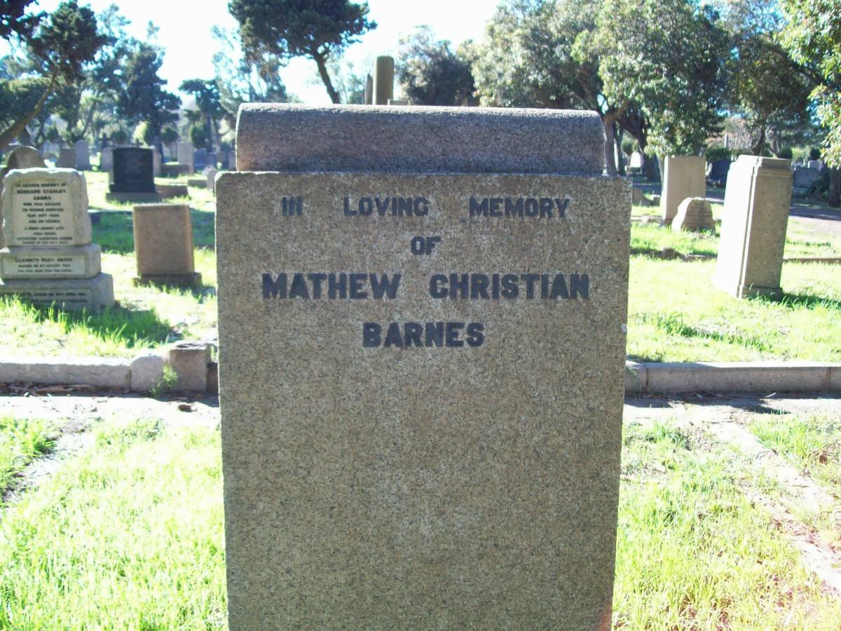 BARNES Mathew Christian
