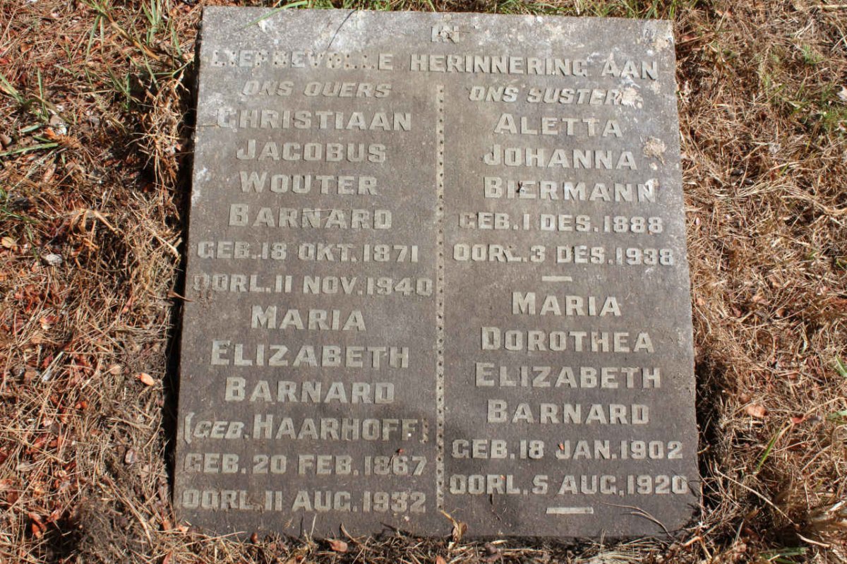 BARNARD :: HAARHOFF :: BIERMAN