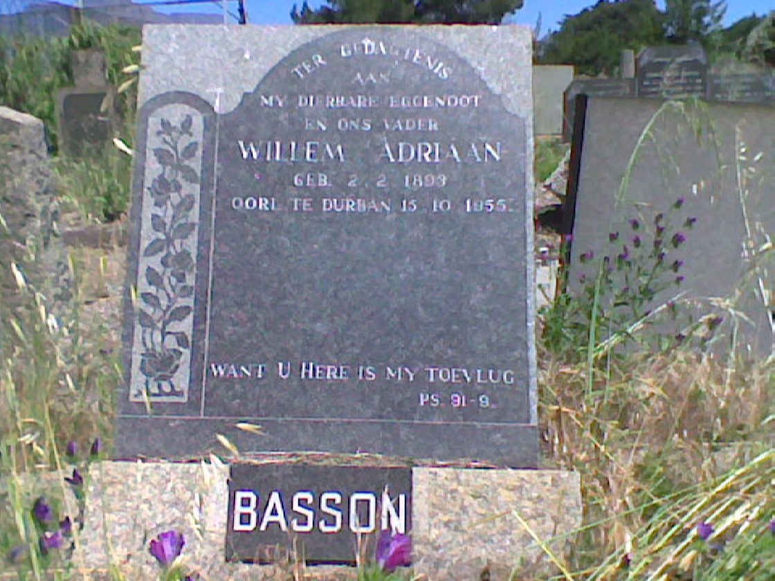 BASSON Willem Adriaan 1893-1995