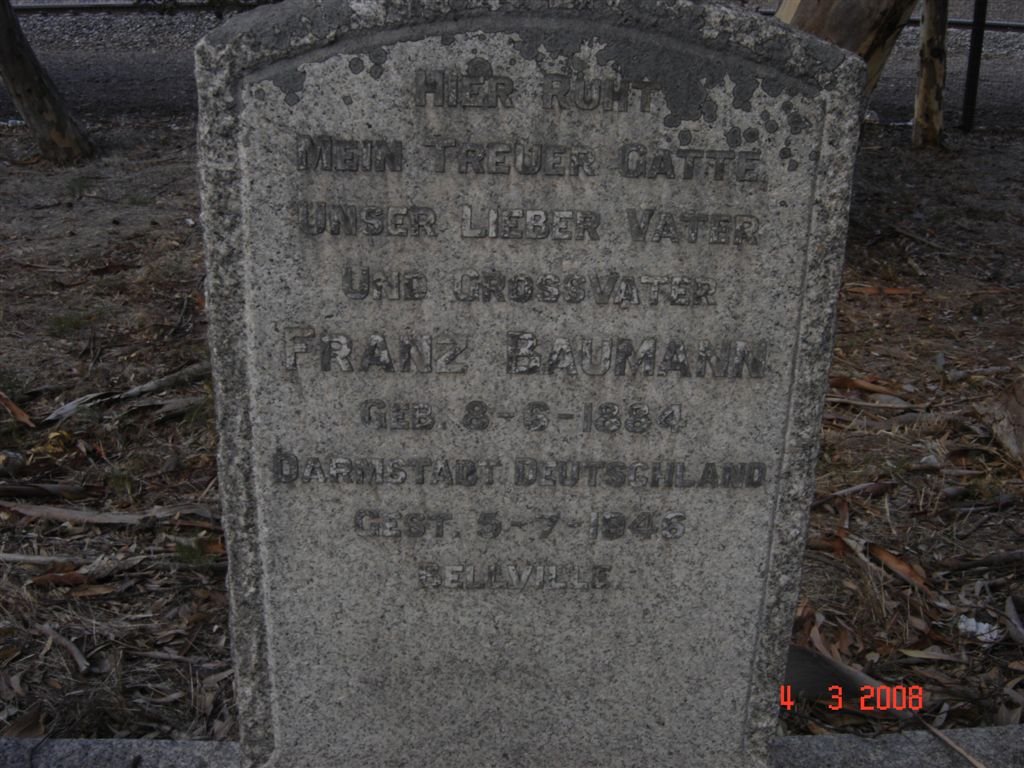 BAUMANN Franz 1884-1946