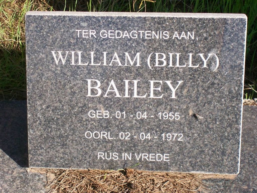 BAILEY William 1955-1972