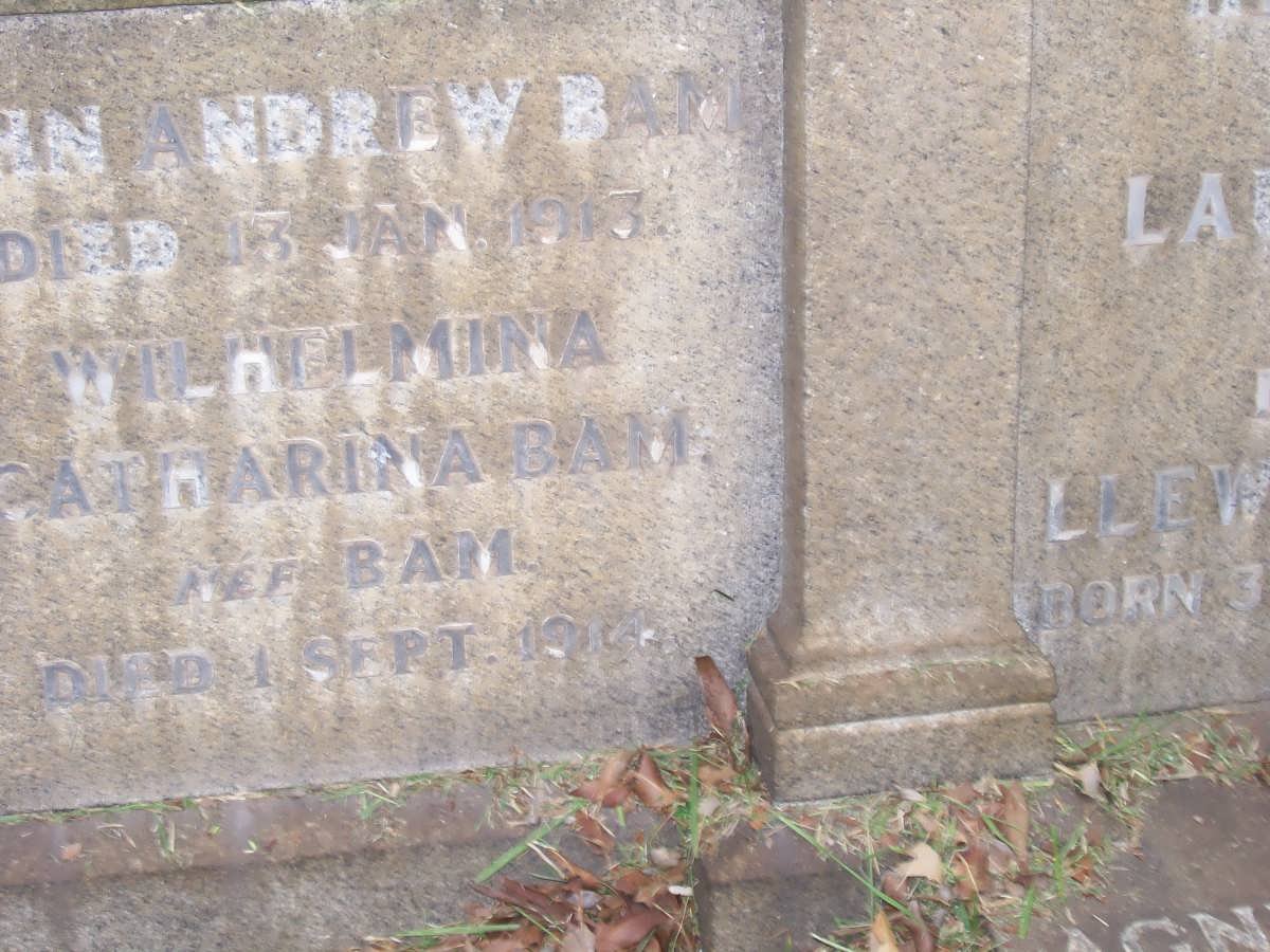 BAM ? Andrew -1913 :: BAM Wilhelmina Catharina nee BAM -1914