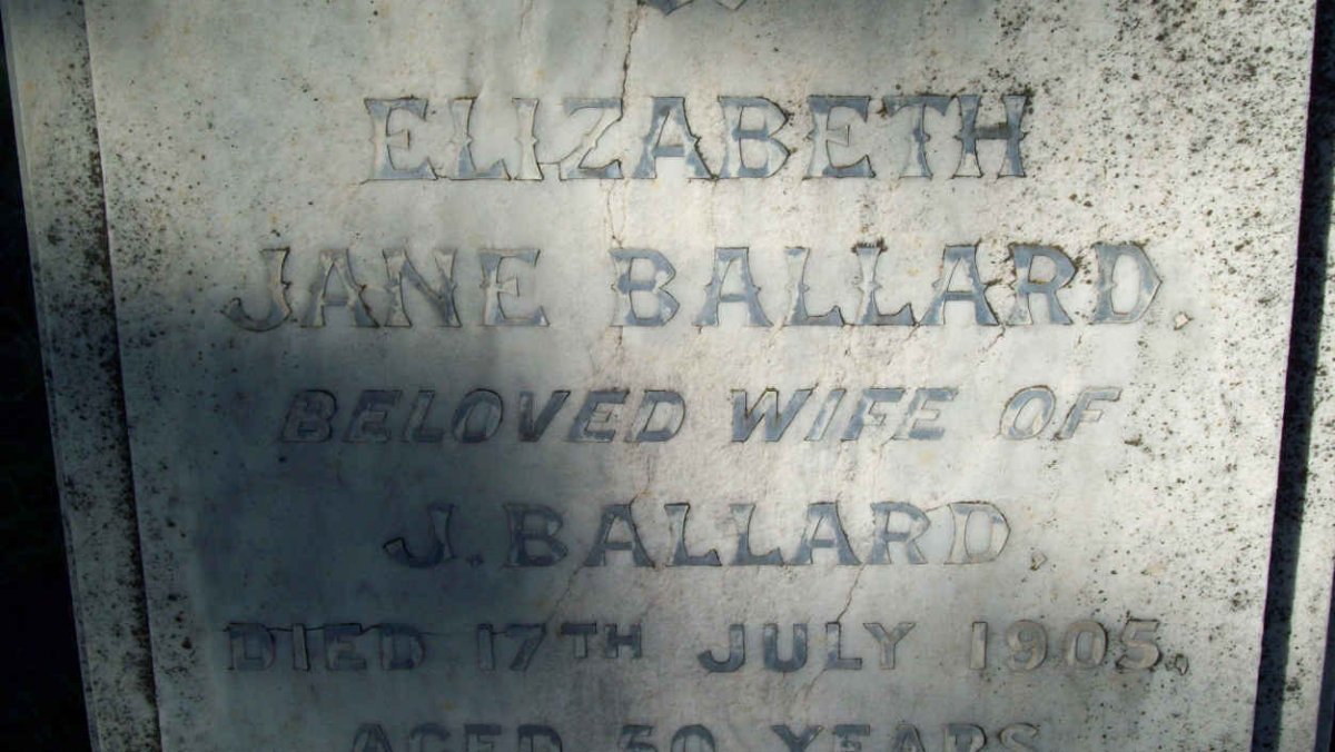 BALLARD Elizabeth Jane -1905