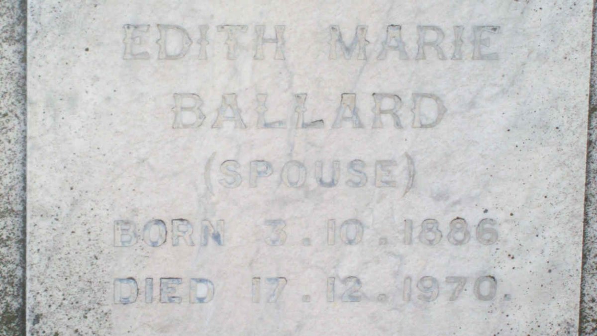 BALLARD Edith Marie 1886-1970
