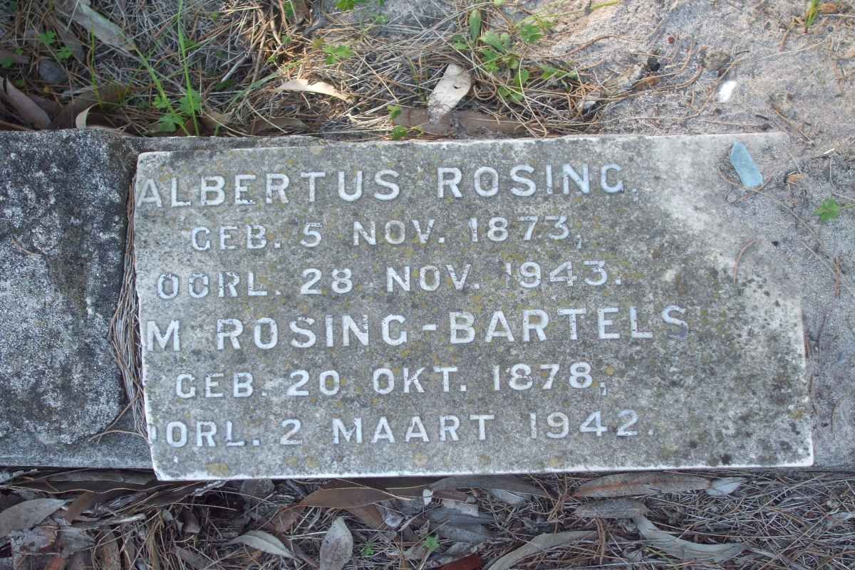 ROSING Albertus 1873-1943 &amp; M. BARTELS 1878-1942