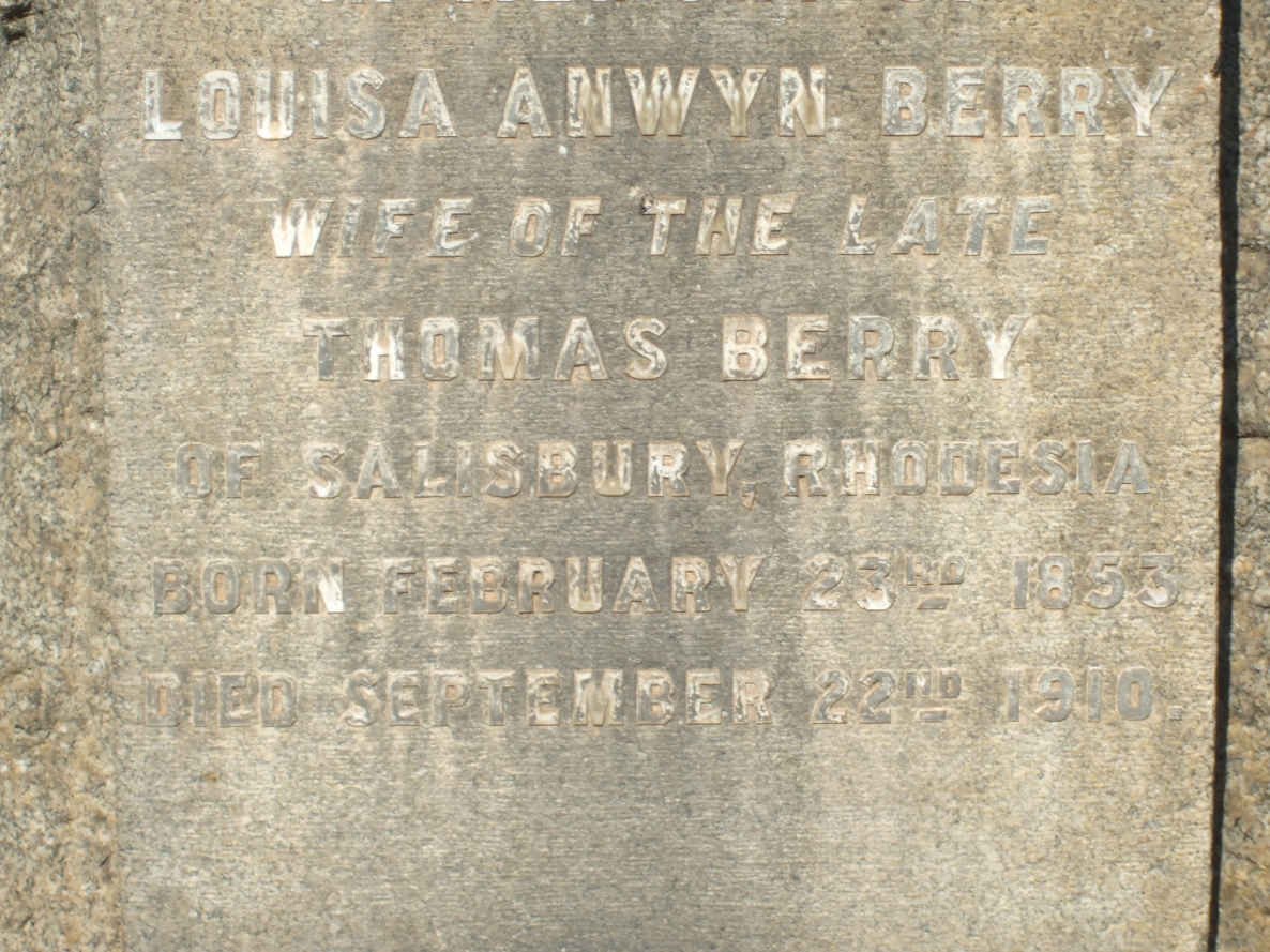 BERRY Louisa Anwyn 1853-1910