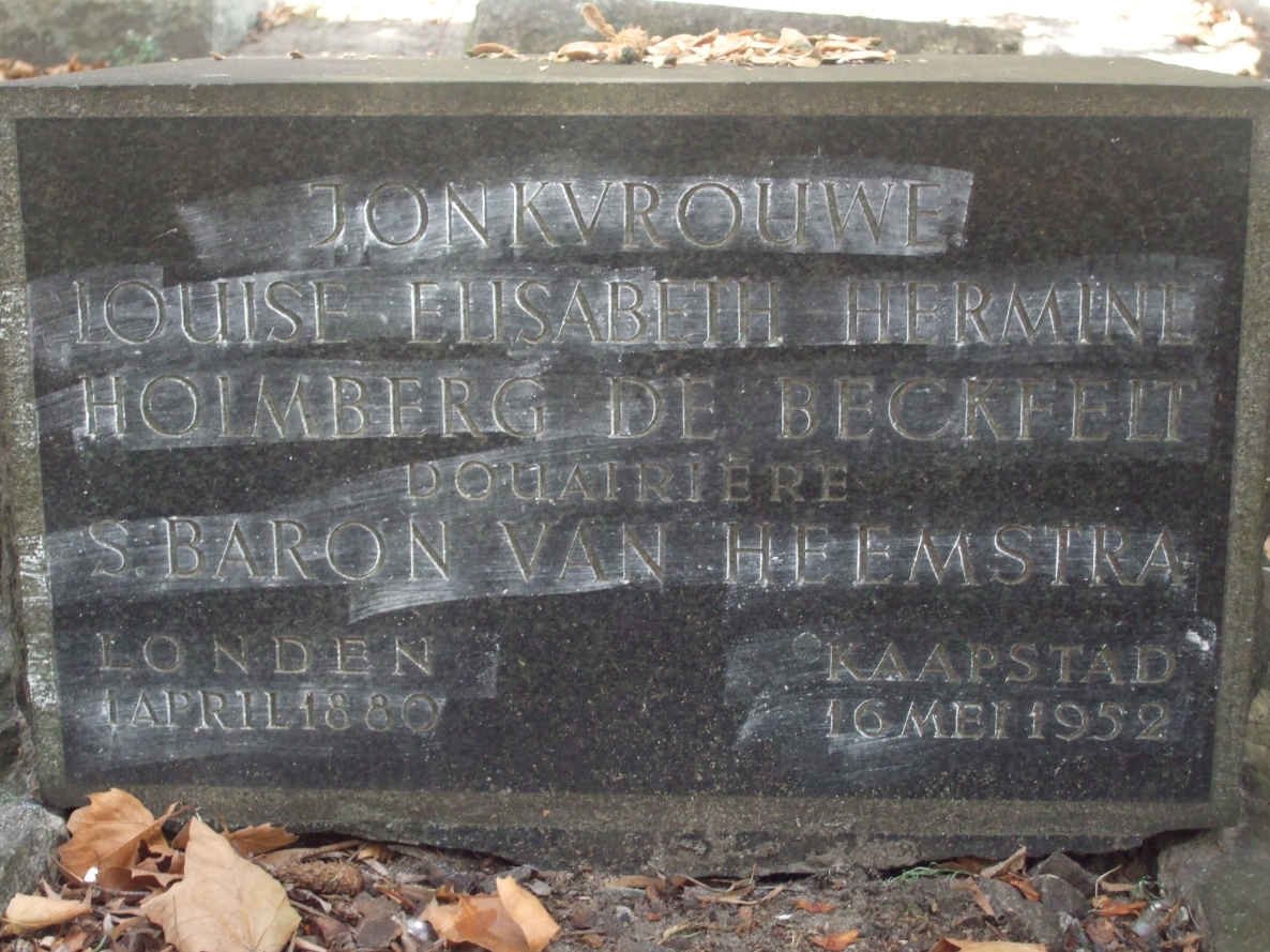 BECKFELT Louise Elisabeth Hermine Holmberg, de 1880-1952
