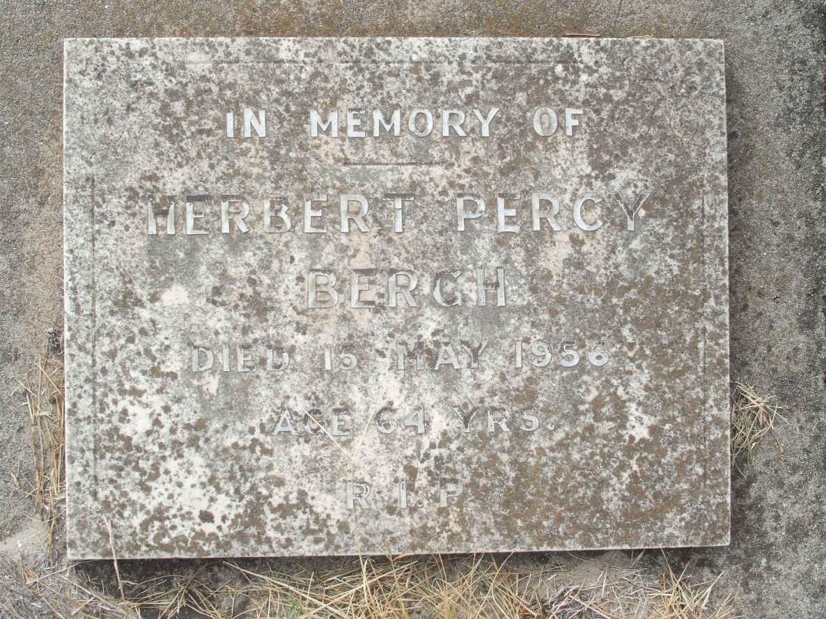 BERGH Herbert Percy -1956