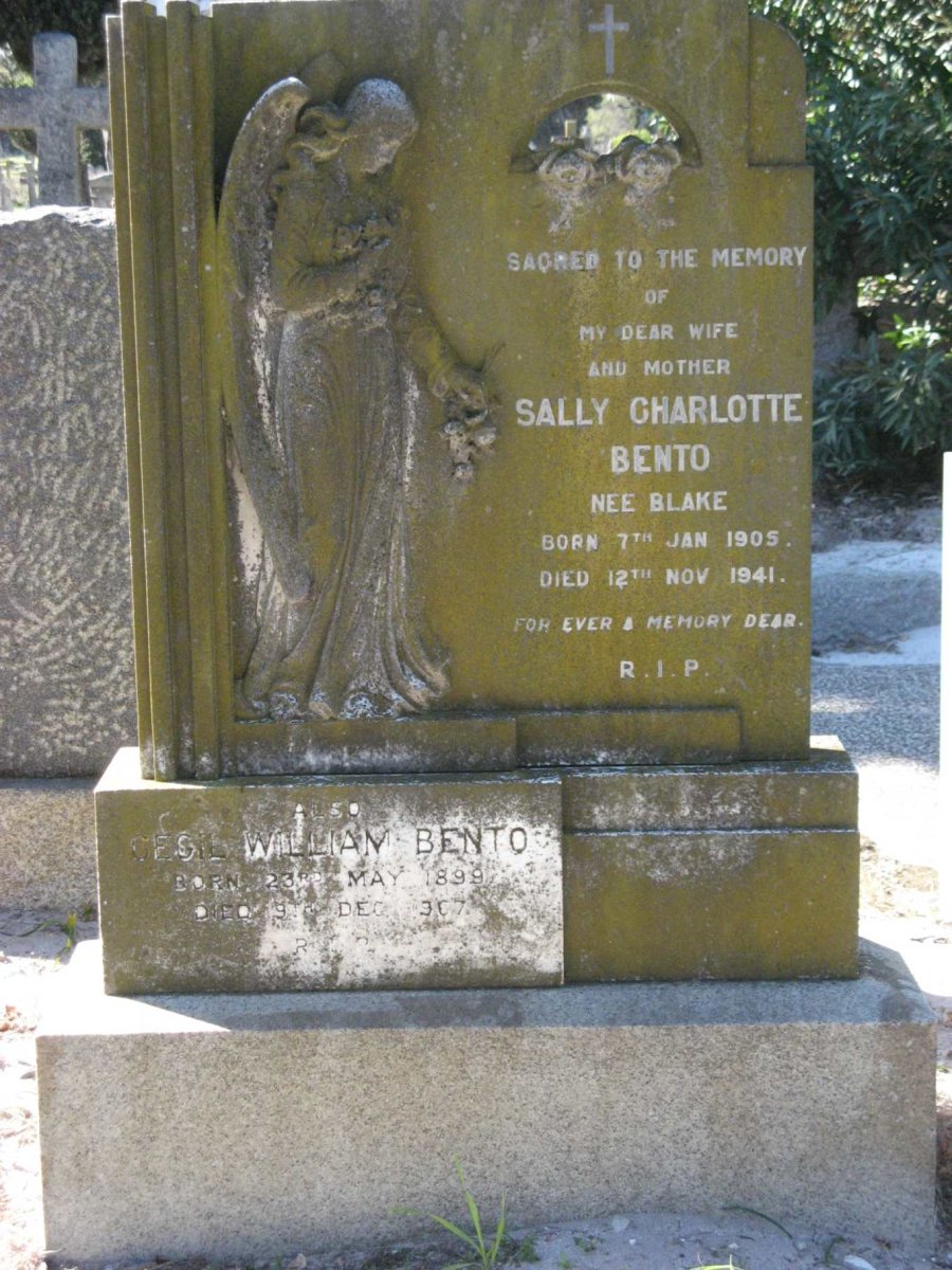 BENTO Sally Charlotte nee BLAKE 1905-1941
