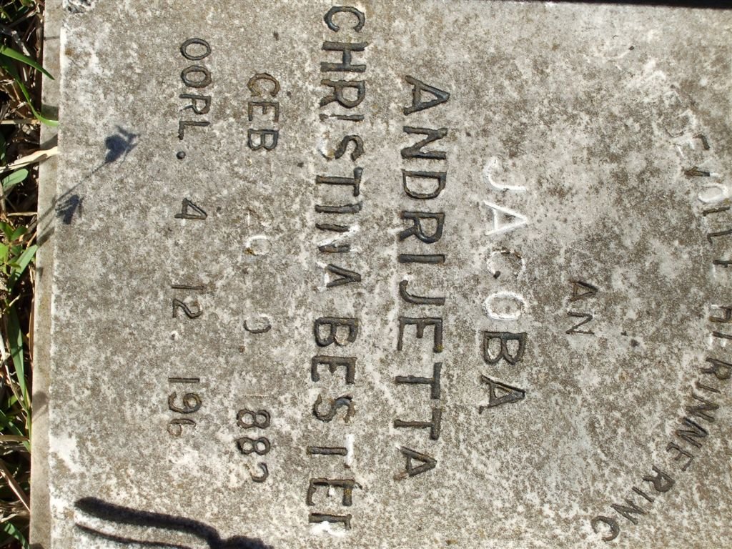 BESTER Jacoba Andrijetta Christina 1882-196?