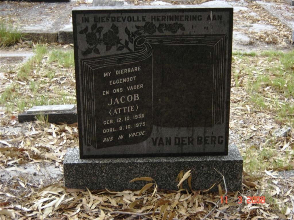 BERG Jacob, van der 1936-1975