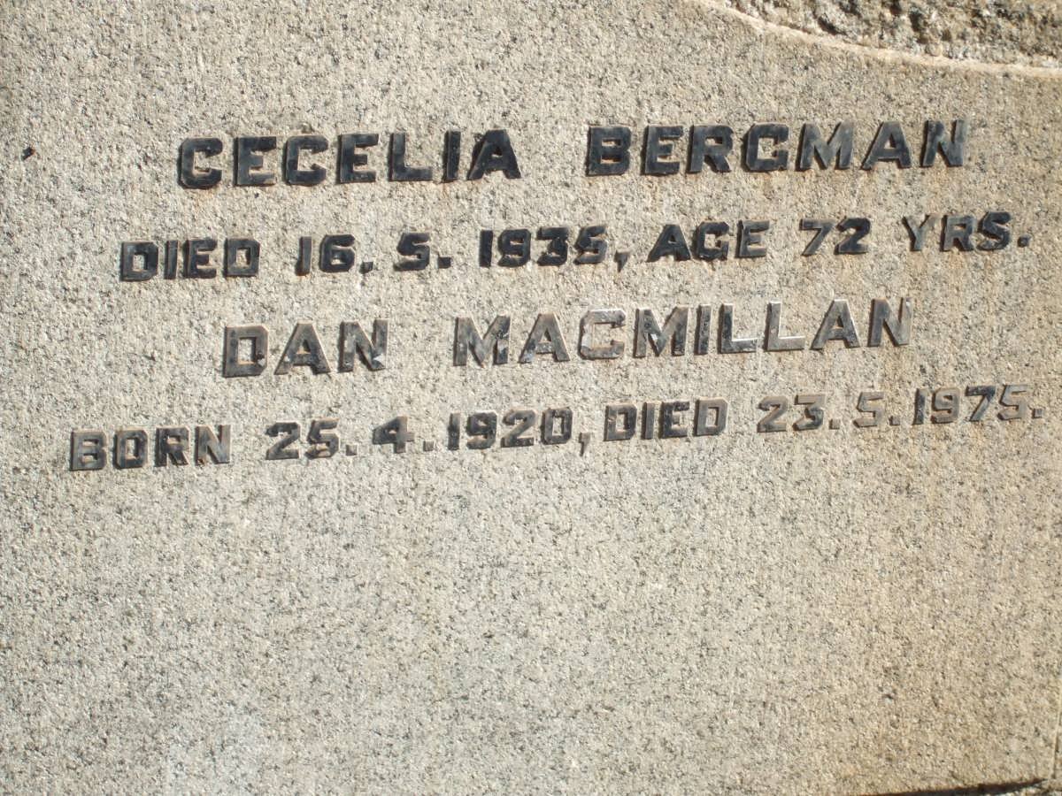 BERGMAN Cecilia -1935 :: MACMILLAN Dan 1920-1975