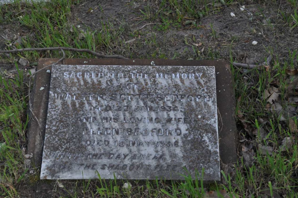 BEDFORD Walter Scott -1934 &amp; Ellen -1946