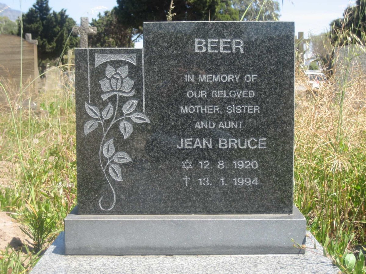 BEER Jean Bruce 1920-1994
