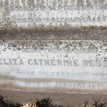 BESSELL Eliza Catherine 1890-1891