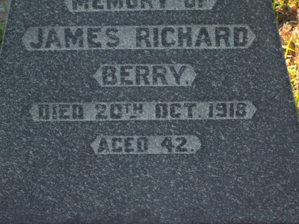 BERRY James Richard -1918