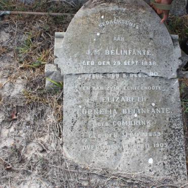 BELINFANTE J.M. 1838-1900 &amp; Elizabeth Cornelia COMBRINK 1839-1905