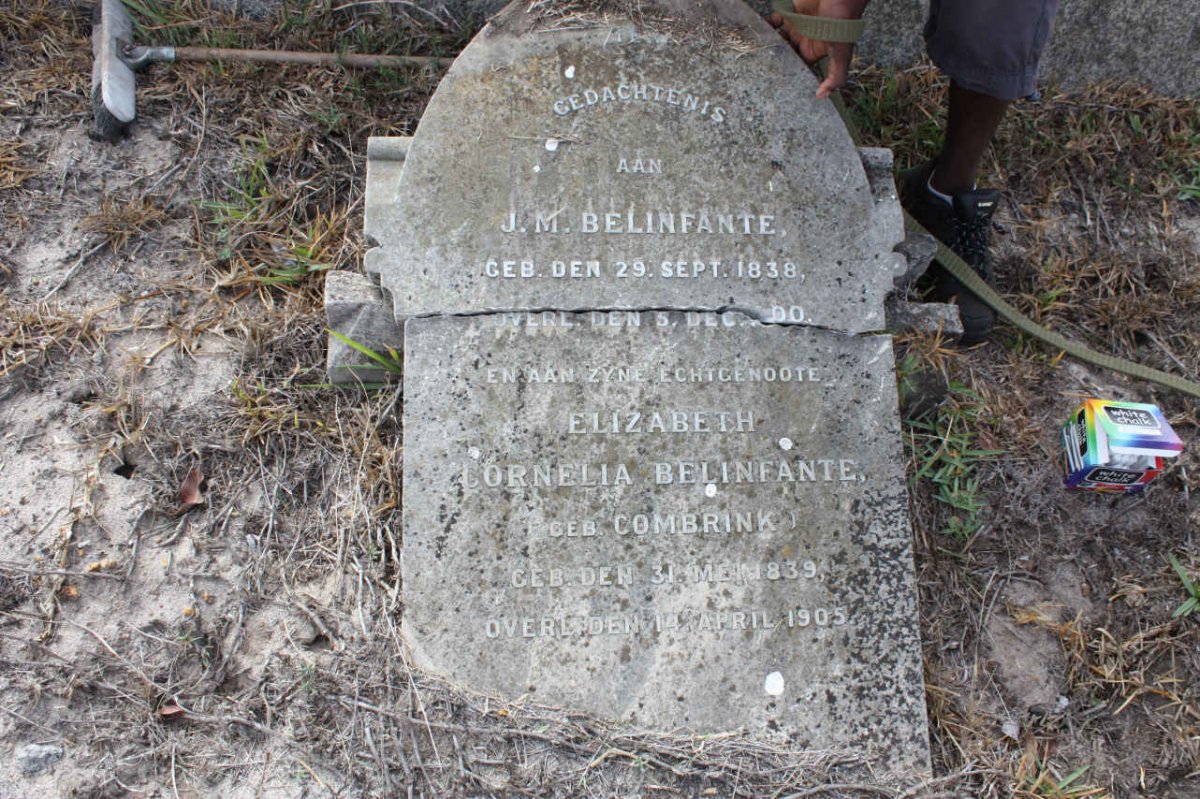 BELINFANTE J.M. 1838-1900 &amp; Elizabeth Cornelia COMBRINK 1839-1905