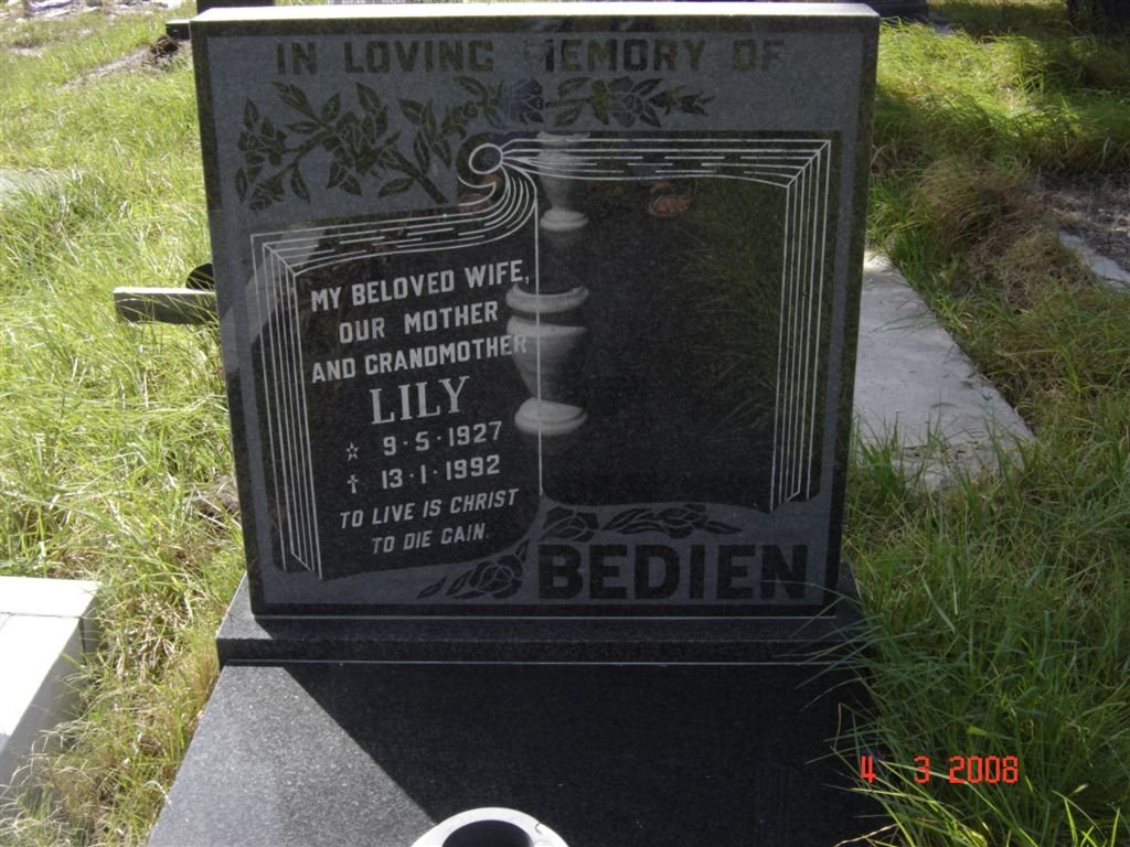BEDIEN Lily 1927-1992