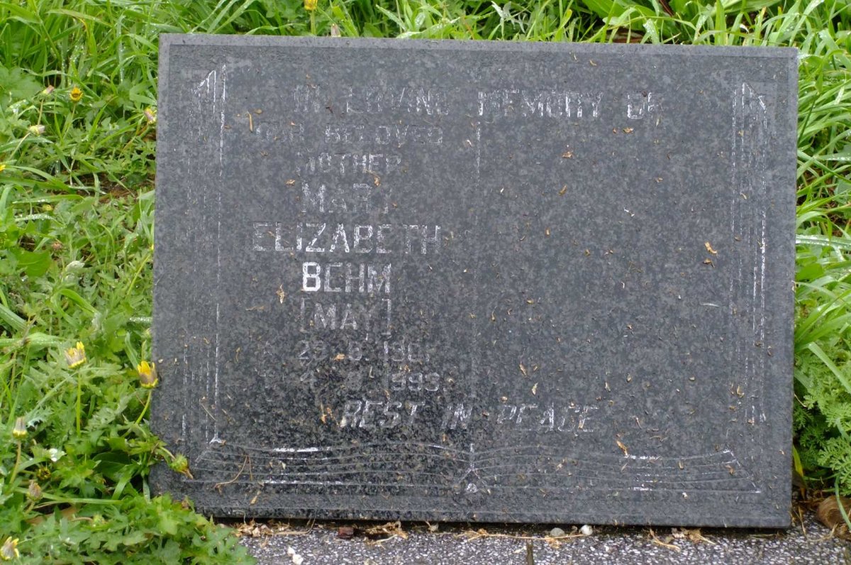 BEHM Mary Elizabeth nee MAY 1901-1993