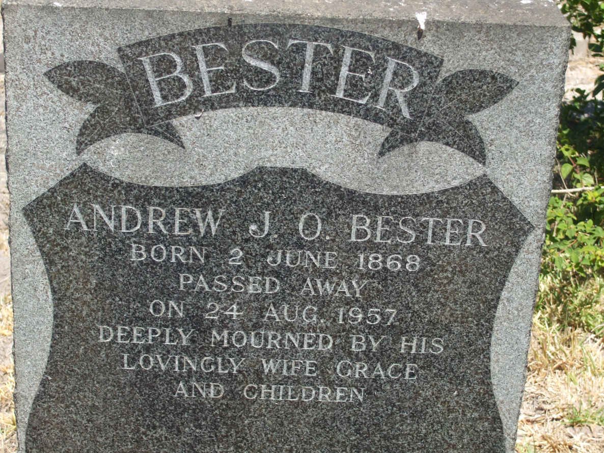 BESTER Andrew J.O. 1868-1957