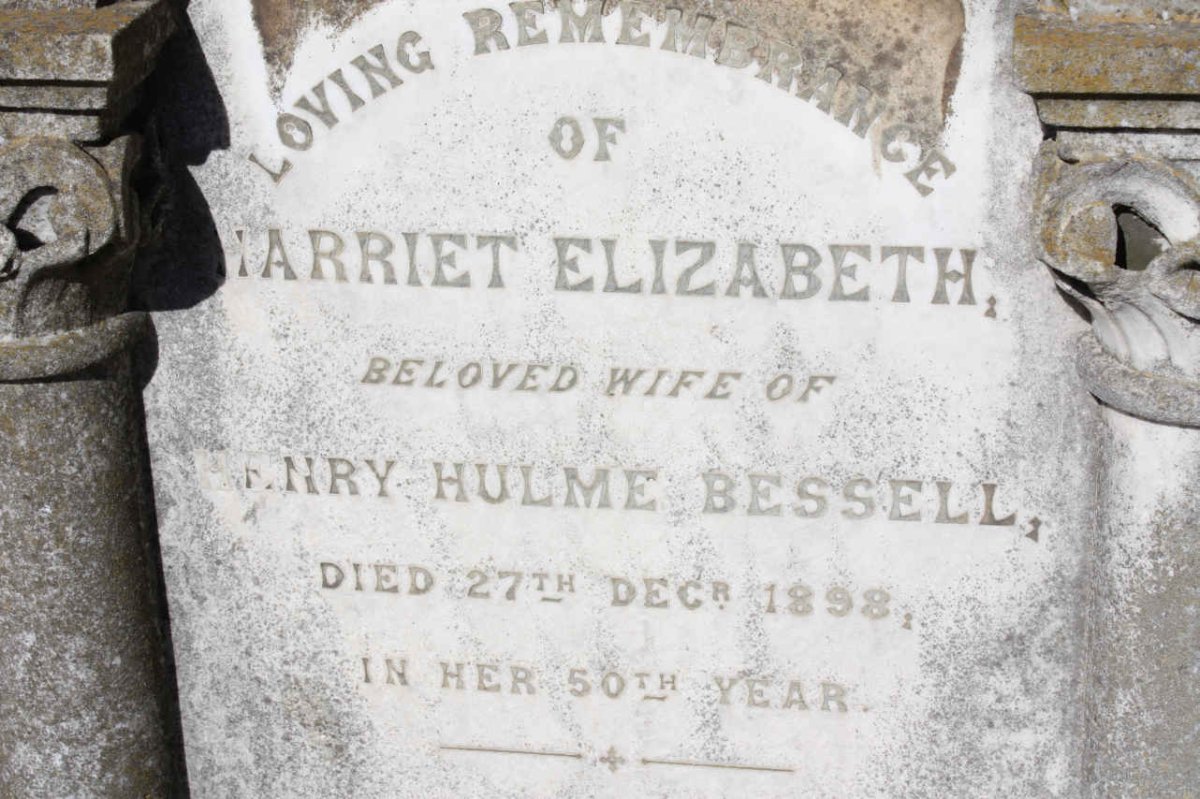 BESSELL Harriet Elizabeth -1898