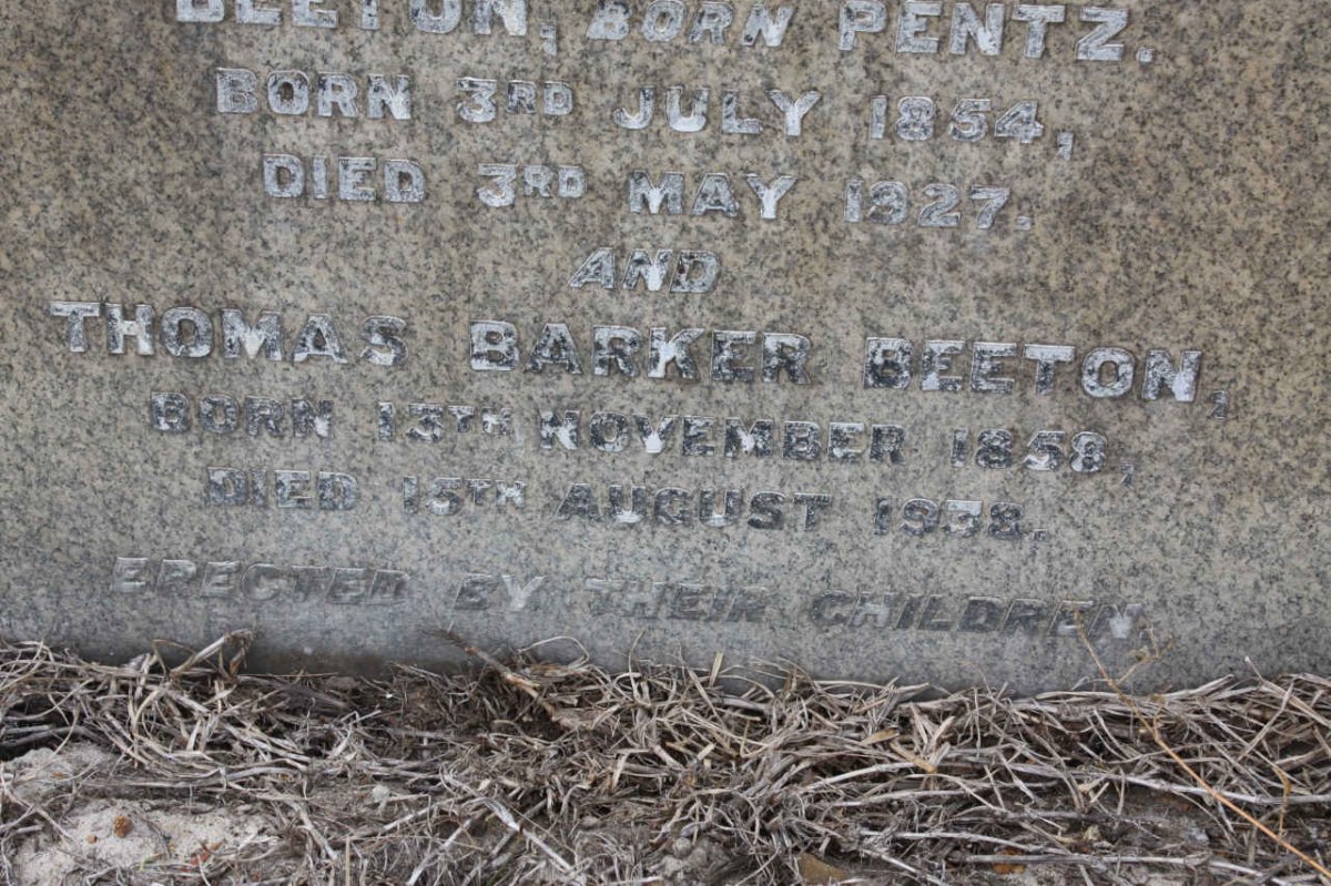 BEETON Thomas Barker 1858-1953
