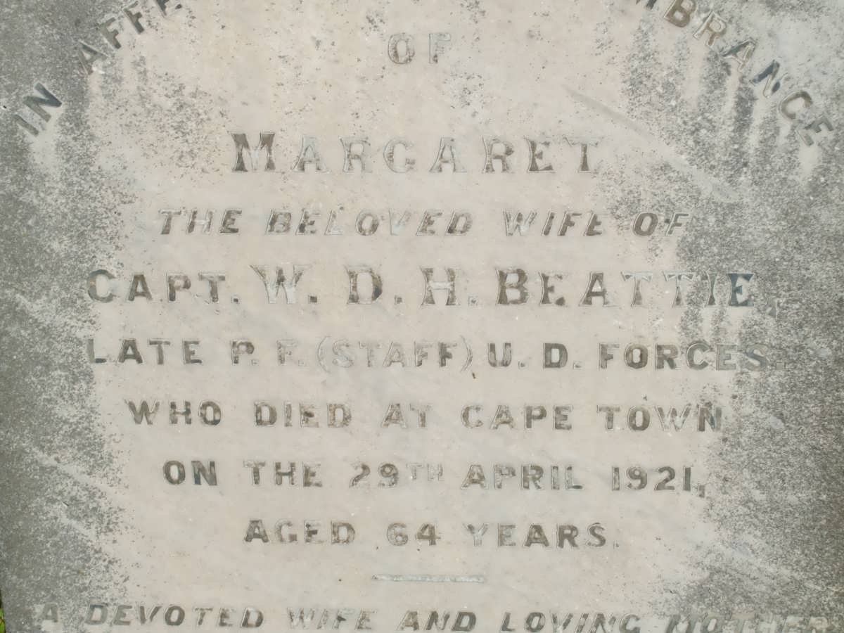 BEATTIE W.D.H. -1937 &amp; Margaret -1921