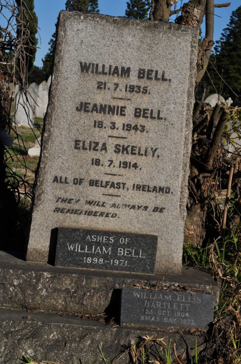 BELL William -1935 :: BELL Jeannie -1943 :: SKELLY Eliza -1914 :: BELL William 1898-1971