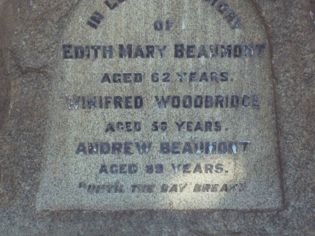 BEAUMONT Andrew &amp; Edith Mary :: WOODRIDGE Winifred 