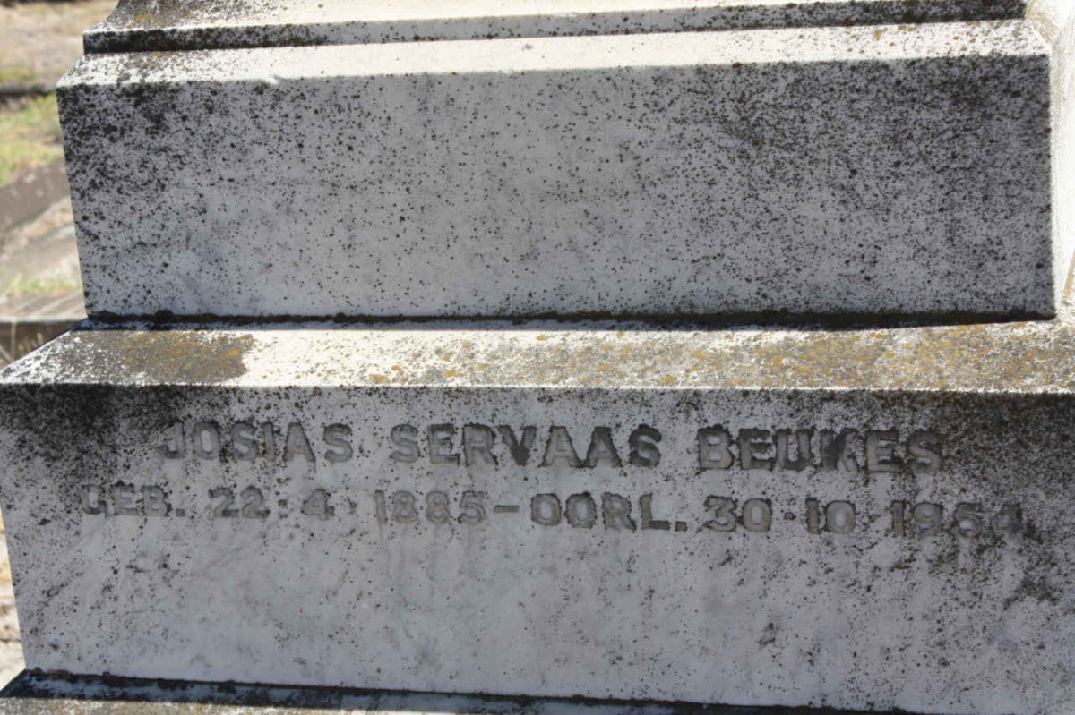BEUKES Josias Servaas 1885-1954