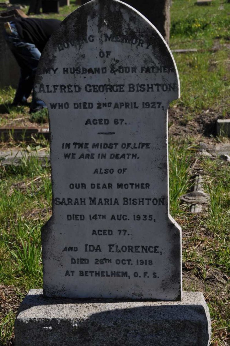 BISHTON Alfred George -1927 &amp; Sarah Maria -1935 :: BISHTON Ida Florence -1918