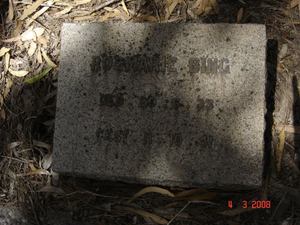 BING Rosmarie 1933-1941