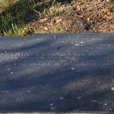 BIJL Paulus, van der 1905-195? &amp; Maria Lysina DE GRAAFF 1904-1983