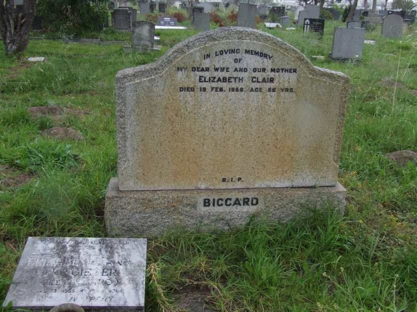 BICCARD Elizabeth Clair -1956 :: POTGIETER Elizabeth nee BICCARD 1956-19?4