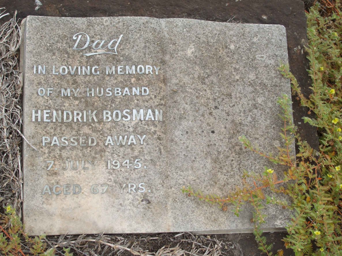 BOSMAN Hendrik -1945
