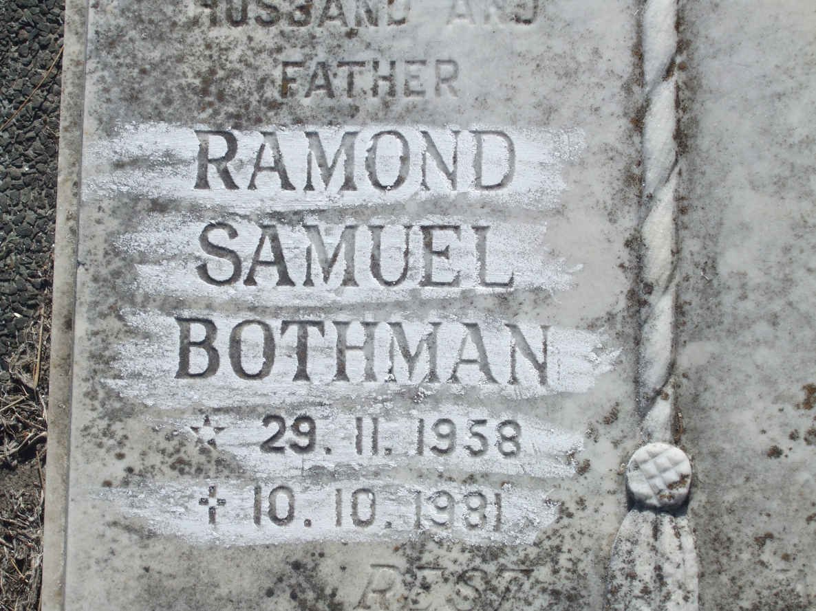 BOTHMAN Ramond Samuel 1958-1981