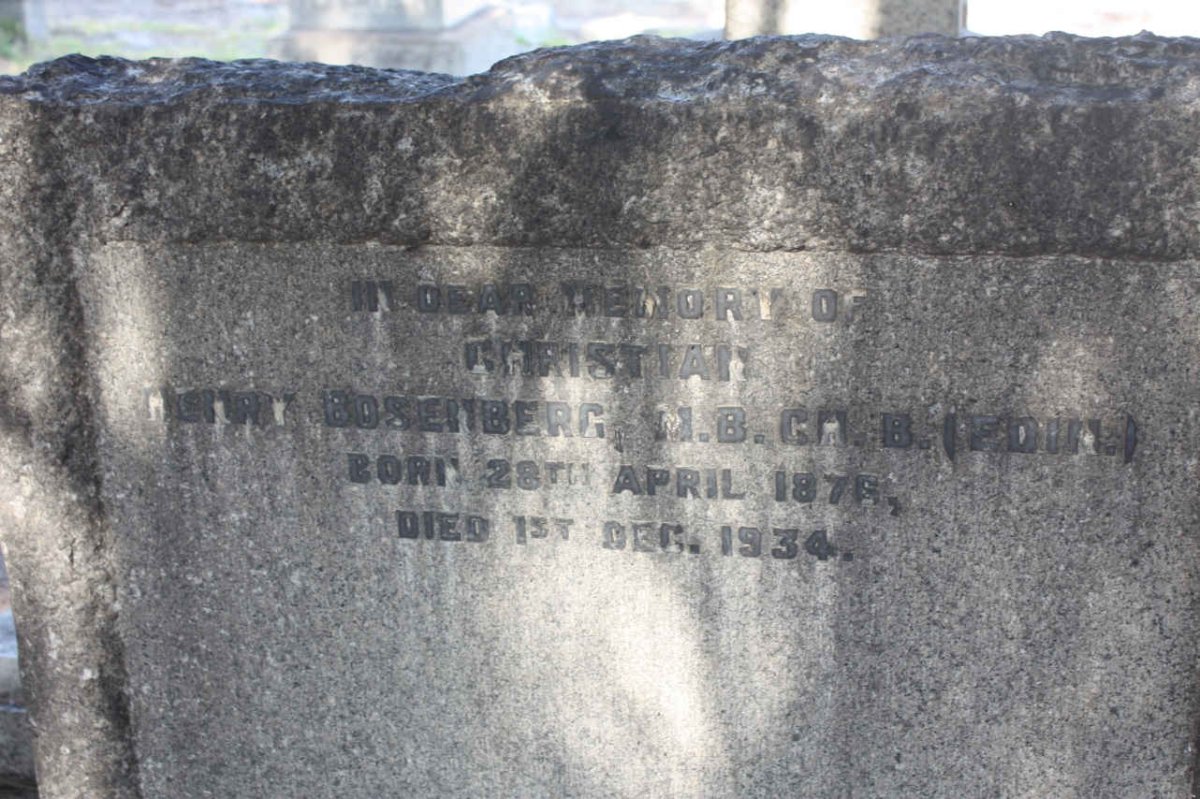 BOSENBERG Christian Henry 1876-1934