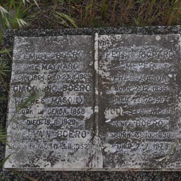 BOERO Emily nee MAYNARD 1864-1929 :: BOERO GiaComino nee MASON 1858-1929 :: BOERO Mervain ?-1952